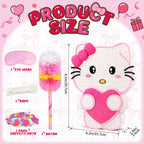 Pardecor Large Pink Cat Pinata - Includes 24-inch Bat Stick, Eye Mask, Rope for Girls' Birthday Parties