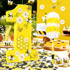 Pardecor 25-Inch Queen Bee Number One Piñata — Includes Bat, Eye Mask & Rope | First Birthday Party Decor