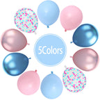 Paready Macaron Pink & Blue Balloons – 60 Pcs 12-Inch for Baby Showers, Gender Reveal & Celebrations