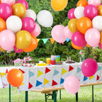 Paready Pink & Orange Latex Balloons – 62 Pcs, 12in Autumn Party Decor