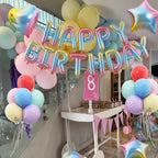 Paready 29pc Gradient Happy Birthday Balloon Banner Set – 16in + 18in Balloons