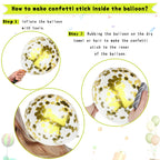 Paready Gold & Silver Latex Balloons – 60 Pcs 12" Confetti Set for Birthday, Wedding & Celebrations
