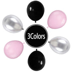 Paready Pink & Black Latex Balloons – 32 Pcs 12 Inch Set for Parties
