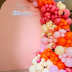 Paready Pink & Orange Latex Balloons – 62 Pcs, 12in Autumn Party Decor