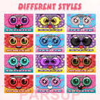 PARSUP 12-Pack Valentine Cards with Heart Glasses – Kids Party Favors & Classroom Gifts