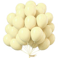 PartyWoo Pastel Yellow Balloons 50 Pcs - 12 Inch Latex Party Decor for Graduation, Baby Shower & More