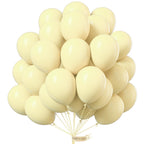 PartyWoo Pastel Yellow Balloons 50 Pcs - 12 Inch Latex Party Decor for Graduation, Baby Shower & More