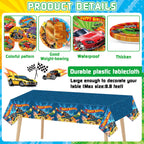 98 Pcs Race Car Party Supplies – 24 Guests Tableware Set | Party Greeting