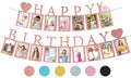 Sweet 16 Photo Banner in Rose Gold – Pre-assembled with 16 Frames | PartyHooman