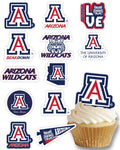 Arizona Wildcats Cupcake Toppers - University of Arizona Party Supplies (24 Pieces) | PartyKandy