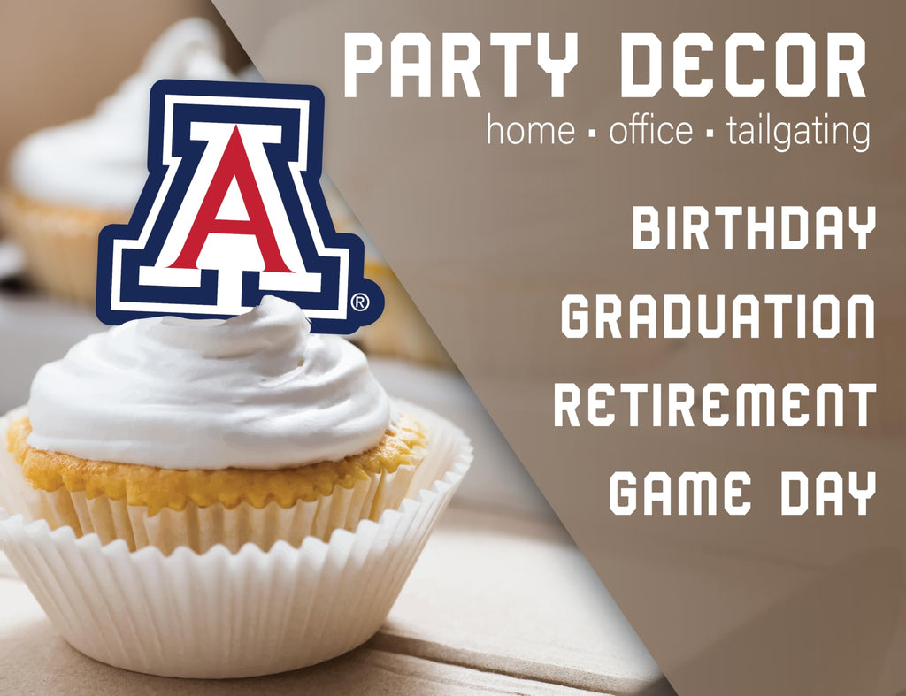 Arizona Wildcats Cupcake Toppers - University of Arizona Party Supplies (24 Pieces) | PartyKandy