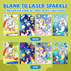 PARTYWIND 24-Pack Foil Art Books & Goodie Bags for Kids (Ages 4-8)