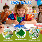 PARTYWIND 24-Pack Foil Art Books & Goodie Bags for Kids (Ages 4-8)