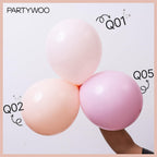 PartyWoo Pastel Orange Balloons 127pc Set — Arch Kit for Weddings & Parties