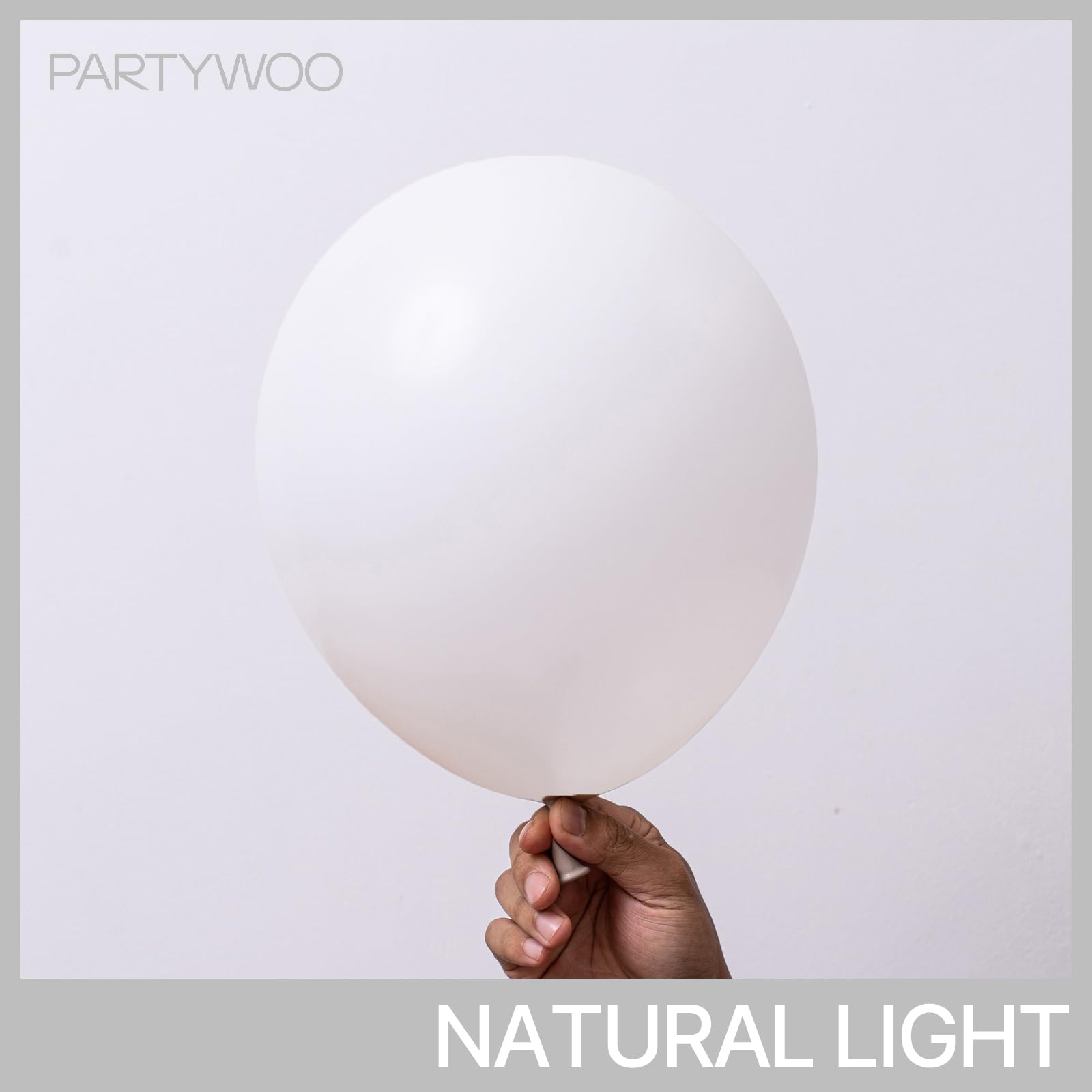 PartyWoo White Balloons 85 Pcs – Matte Latex Arch Kit for Weddings & Parties