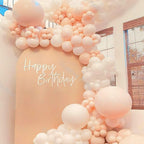 PartyWoo Pastel Orange Balloons 127pc Set — Arch Kit for Weddings & Parties