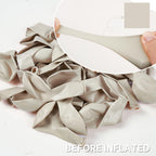 PartyWoo White Sand Balloons – 50pcs, 5in Latex Mini Ivory Cream for Weddings & Parties