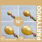 PartyWoo 66-Pack 12in Metallic Balloons – Blue, Silver, Gold, Purple, Pink, Rainbow