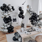 PartyWoo Black Matte Latex Balloons – 50pc, 5in, Helium or Air Fill for Parties
