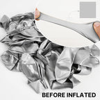 PartyWoo Metallic Silver Balloons – 50 Pack, 12-Inch Latex
