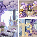PartyWoo Metallic Purple Balloons – 50pcs, 12in Chrome Purple for Graduation, Weddings & Parties