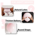 PartyWoo Pale Pink Balloons 140pcs Arch Kit – 18, 12, 10 & 5 in Light Pastel Pink