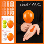 PartyWoo Orange Balloons – 50 Pack, 5-Inch Latex for Fall Parties