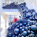 PartyWoo Metallic Blue Balloons 50pcs – 5 Inch Chrome Latex for Weddings & Celebrations