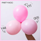 PartyWoo Baby Pink Balloons 152 pcs | Pastel Arch Kit for Baby Shower & Birthday