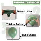 PartyWoo Dusty Green Balloons – 50ct, 5in Matte Sage (Boho)