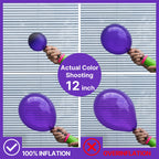 PartyWoo Dark Purple Balloons – 50x 5inch Royal Purple Latex Party Decorations for Weddings, Birthdays, and More