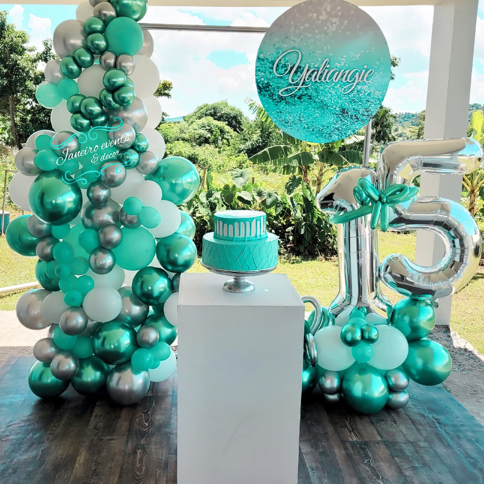 PartyWoo Teal Balloons – 50 Pack 12in Pastel Teal Turquoise for Celebrations