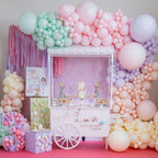 PartyWoo Pastel Balloons 50 Pcs - 5 Inch Mini Rainbow Latex for Party Decorations
