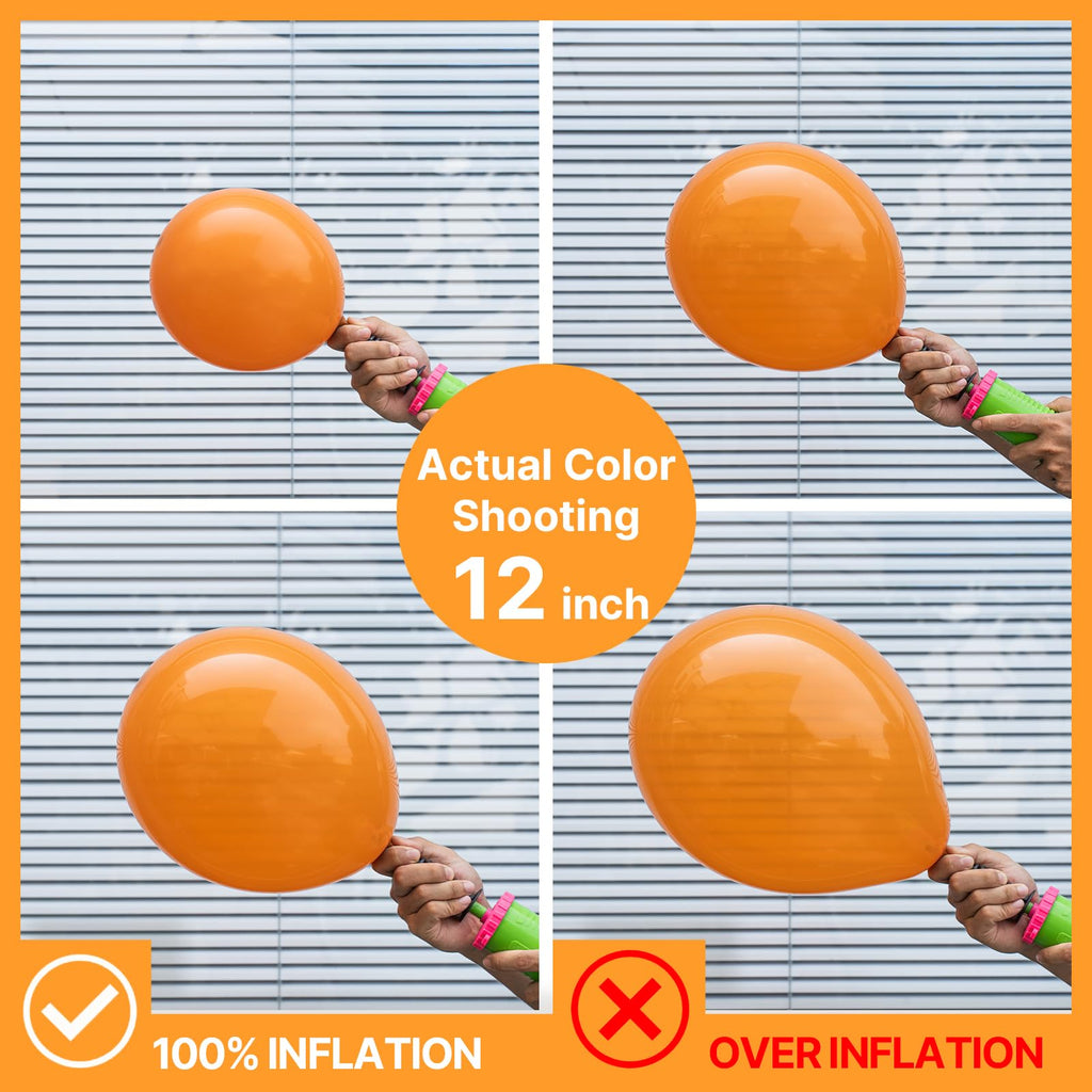 PartyWoo Orange Balloons – 50 Pack, 5-Inch Latex for Fall Parties