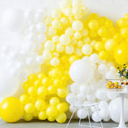 PartyWoo Yellow Balloons 120pcs | Matte Latex Balloon Arch Kit for Celebrations