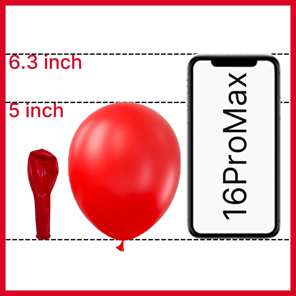 PartyWoo Red Balloons – 50 Pack, 5 Inch Matte Latex for Weddings, Parties & Celebrations | Red-Y57
