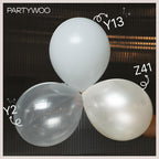 PartyWoo Clear Balloons Kit — 85pcs in 18/12/10/5 Inch for Graduation, Wedding & Baby Shower