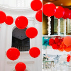 PartyWoo Red Balloons 36in - 4 Pack | Premium Latex Party Decor