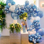 PartyWoo Light Blue Balloons – 140 Pcs in 18/12/10/5 Inches for Balloon Garland Arch & Party Decorations