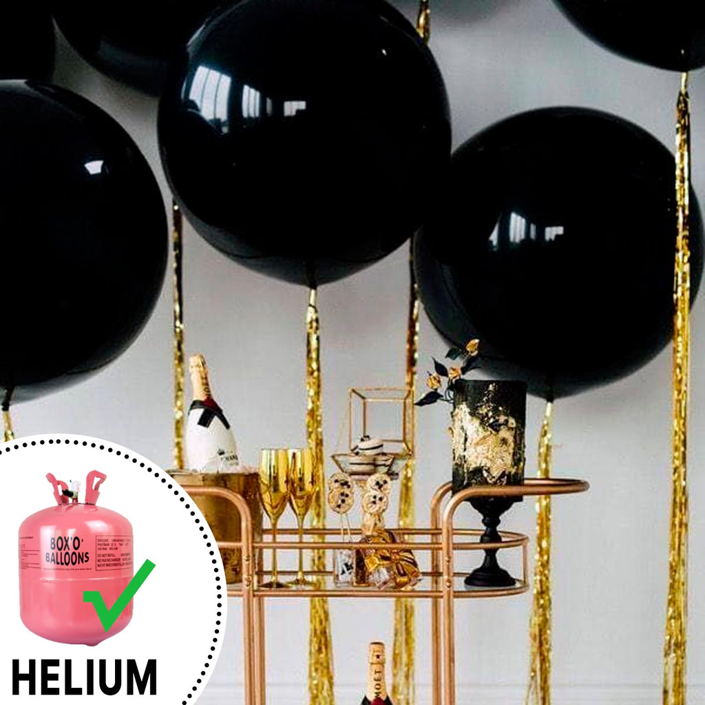 PartyWoo Black Balloons 18in Matte Latex – 20 Pack for Graduation, Birthday & Baby Shower