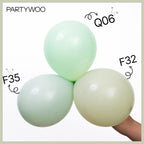 PartyWoo Mint Green Balloons – 50 Pack, 12” Latex Balloons for Parties