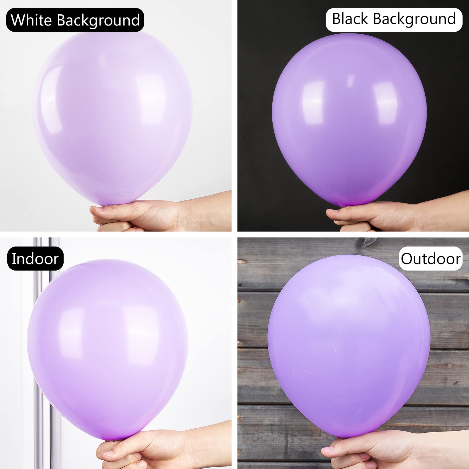 PartyWoo Lavender Balloons - 50 pcs, 12in Light Purple Latex Balloons for Parties, Weddings, Baby Showers