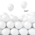 PartyWoo Balloons - 50 Pack 5-Inch Matte White Balloons for Weddings & Parties