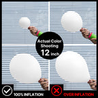 PartyWoo Balloons - 50 Pack 5-Inch Matte White Balloons for Weddings & Parties