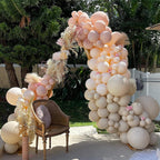 PartyWoo White Sand Balloons – 50pcs, 5in Latex Mini Ivory Cream for Weddings & Parties