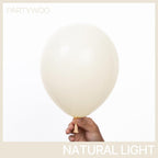 PartyWoo Beige Balloons 140pc Arch Kit – Ivory Cream 18/12/10/5in for Weddings & Parties