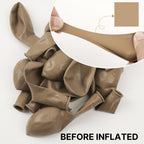 PartyWoo Cream Balloons 50 Pcs - 12in Beige Ivory Neutral Latex for Weddings & Celebrations