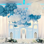 PartyWoo Pastel Blue Balloons – 50 pcs, 12-inch Latex for Balloon Garlands