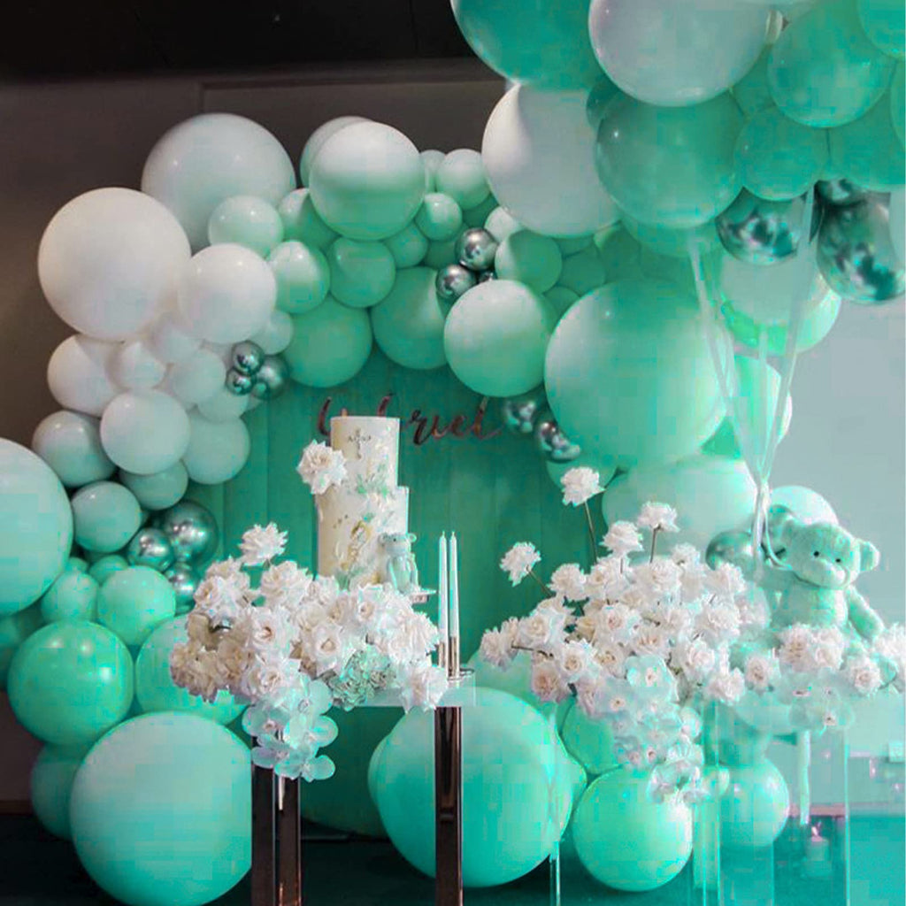 PartyWoo Teal Balloons – 50 Pack 12in Pastel Teal Turquoise for Celebrations