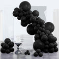 PartyWoo Black Balloons 152 Pcs Arch Kit – 18/12/10/5in for Party Decorations